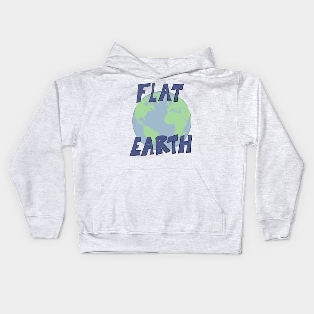 Flat earth Kids Hoodie by Sci-Emily